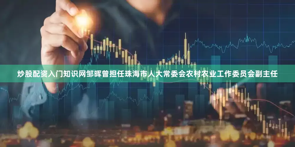 炒股配资入门知识网邹晖曾担任珠海市人大常委会农村农业工作委员会副主任